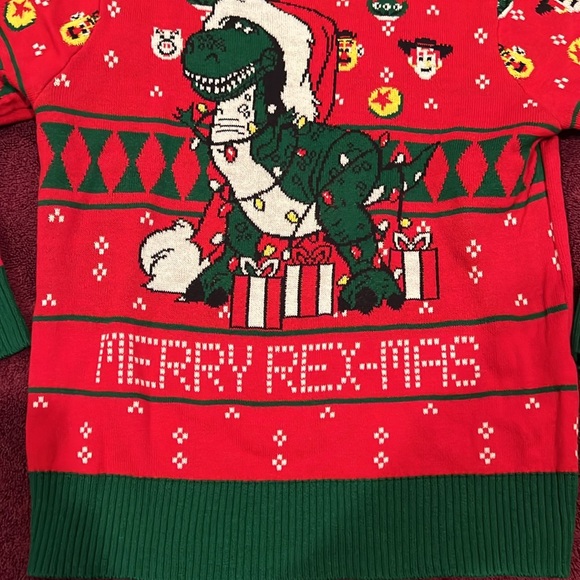 DISNEY•PIXAR•TOY STORY KID CHRISTMAS SWEATER 4T - Picture 3 of 5